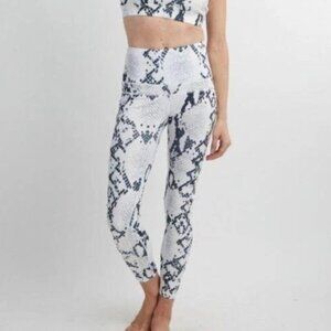 Savvi Fit Khali Leggings Python Print ActiveWear Training Yoga Pants- M- NWT